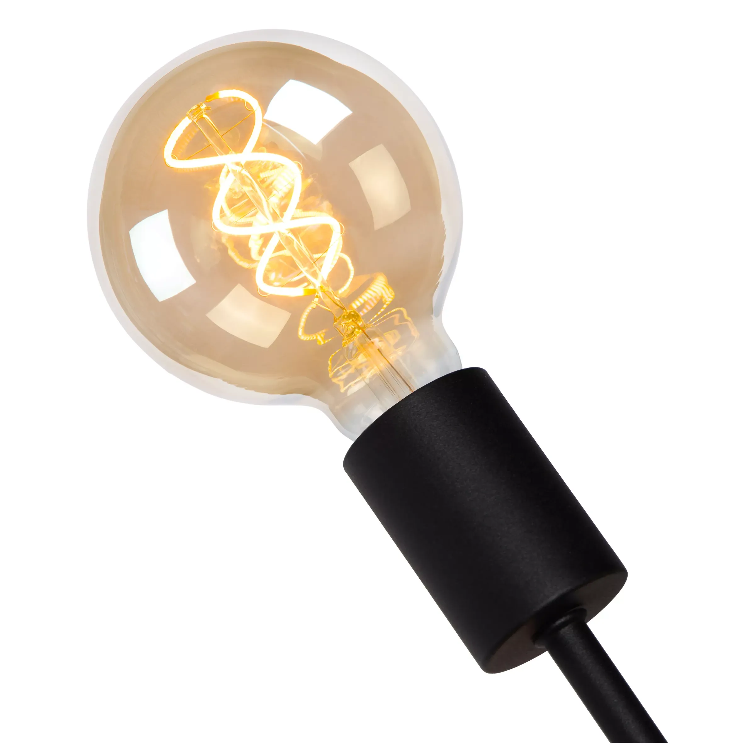 LESTER - Hanglamp - 6xE27 - Zwart*Lucide Outlet