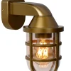LEWIS - Wandlamp Binnen/Buiten - 1xE27 - IP44 - Mat Goud / Messing*Lucide Store