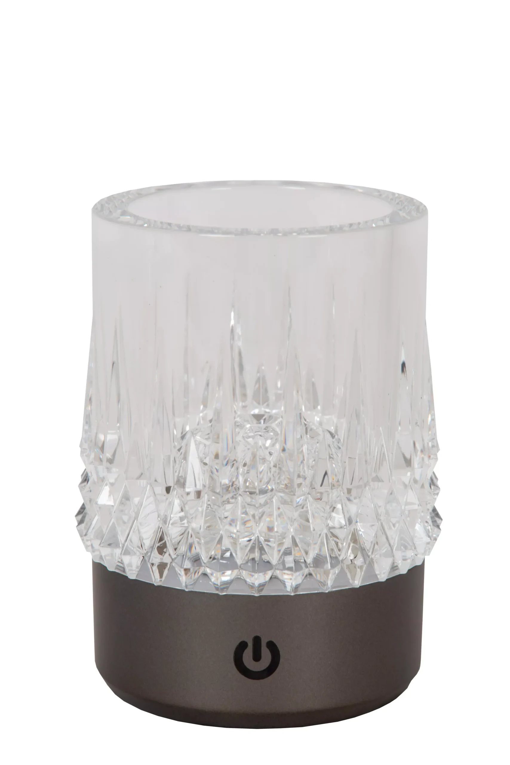LILY - Oplaadbare Tafellamp - Accu/Batterij - Ø 8 cm - LED Dim to warm - 1x3W 2700K/3000K - Zwart chroom - Set van 3*Lucide Hot