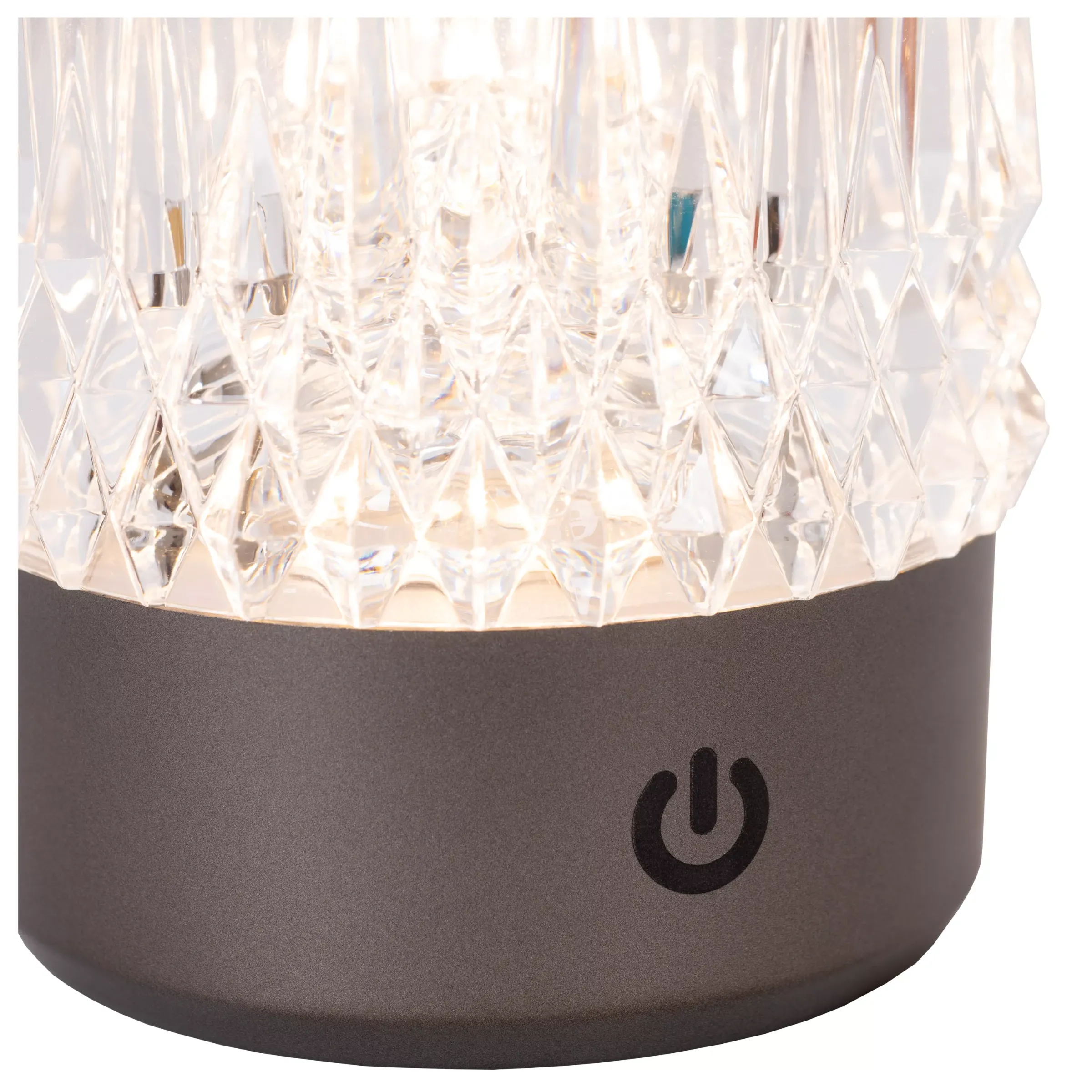 LILY - Oplaadbare Tafellamp - Accu/Batterij - Ø 8 cm - LED Dim to warm - 1x3W 2700K/3000K - Zwart chroom - Set van 3*Lucide Hot