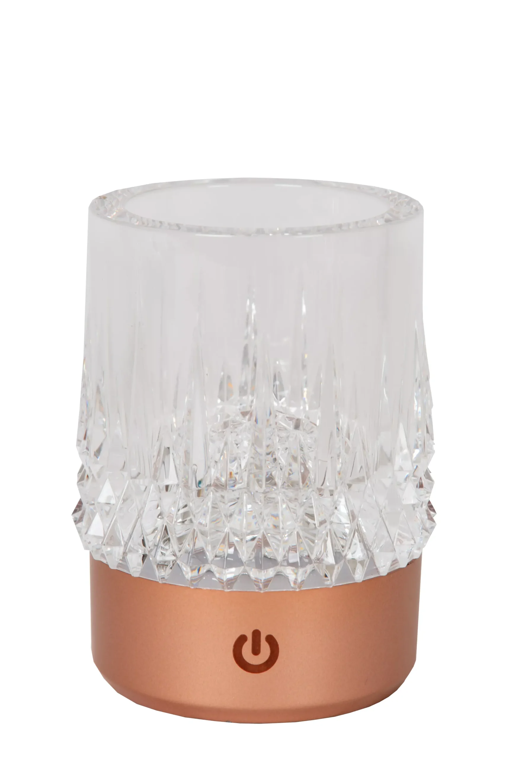 LILY - Oplaadbare Tafellamp - Accu/Batterij - Ø 8 cm - LED Dim to warm - 1x3W 2700K/3000K - Koper - Set van 3*Lucide Discount