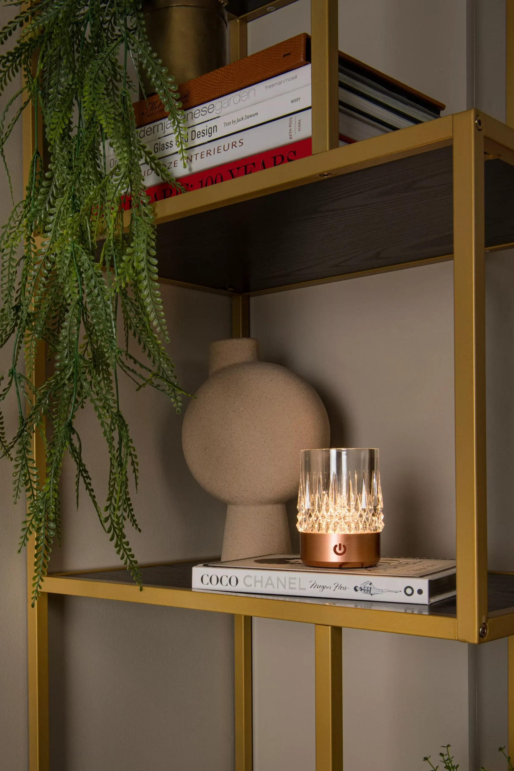 LILY - Oplaadbare Tafellamp - Accu/Batterij - Ø 8 cm - LED Dim to warm - 1x3W 2700K/3000K - Koper - Set van 3*Lucide Discount