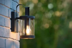 LINDELO - Wandlamp Binnen/Buiten - 1xE27 - IP23 - Zwart*Lucide Flash Sale