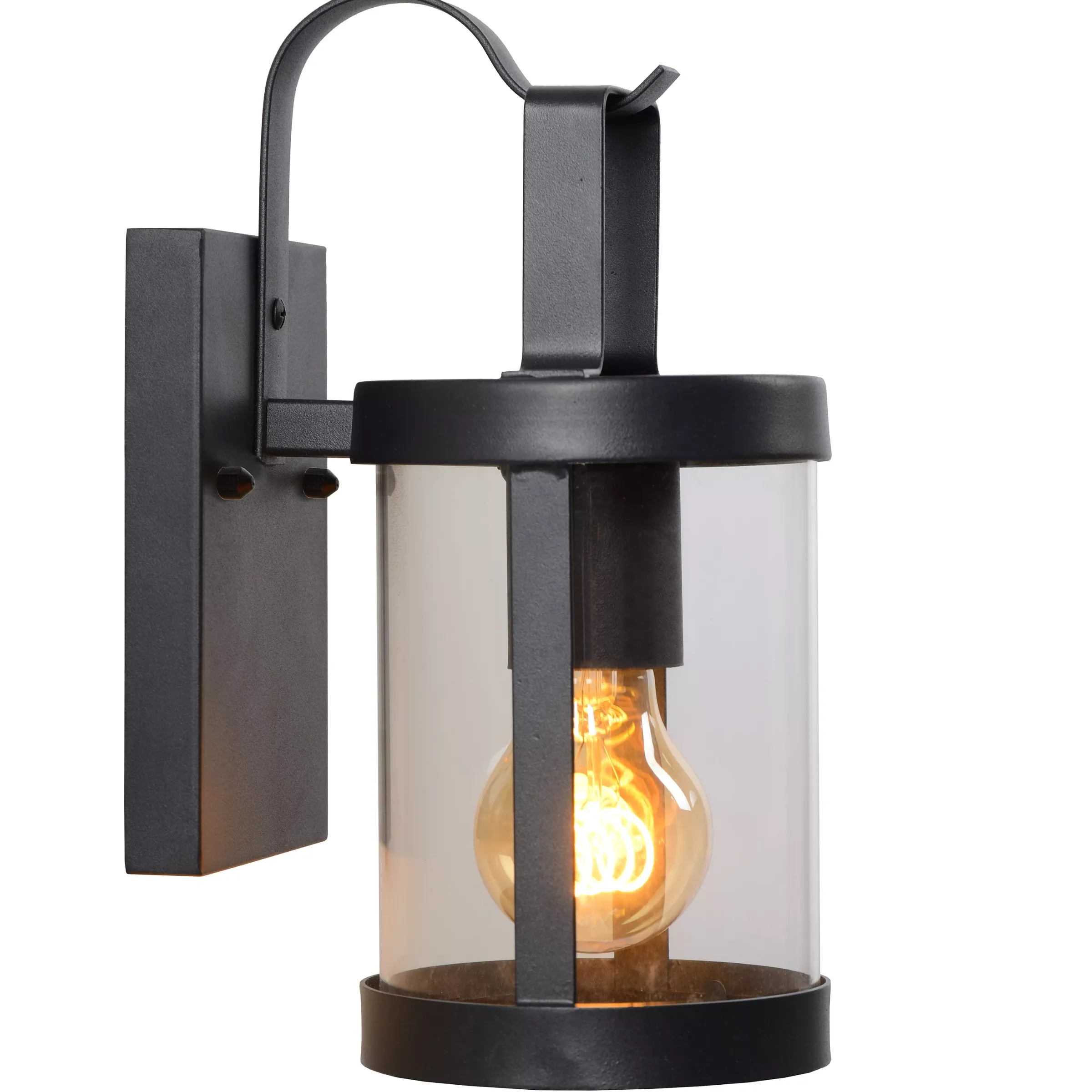 LINDELO - Wandlamp Binnen/Buiten - 1xE27 - IP23 - Zwart*Lucide Flash Sale