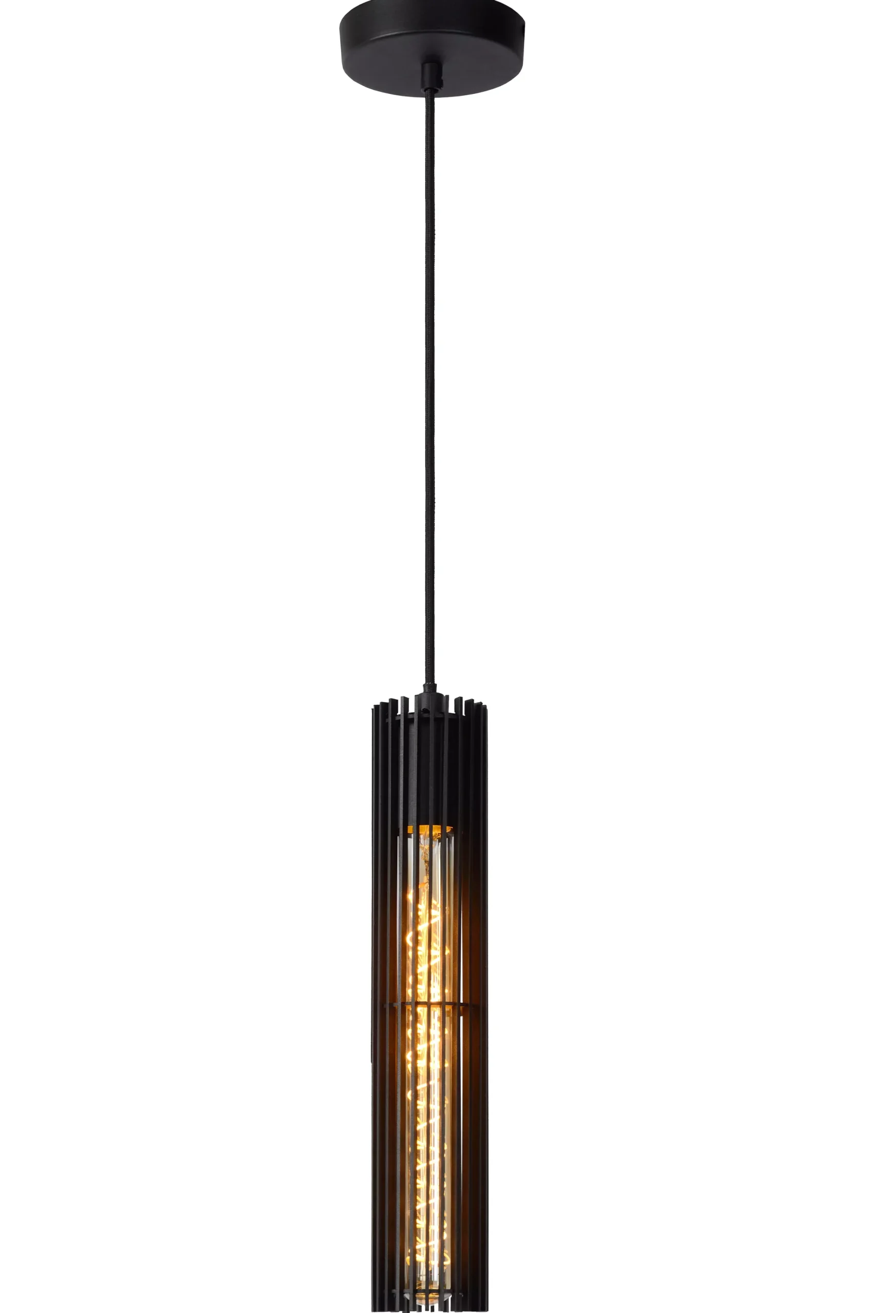 LIONEL - Hanglamp - Ø 6,5 cm - 1xE27 - Zwart*Lucide Store