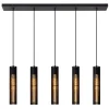 LIONEL - Hanglamp - 5xE27 - Zwart*Lucide Store