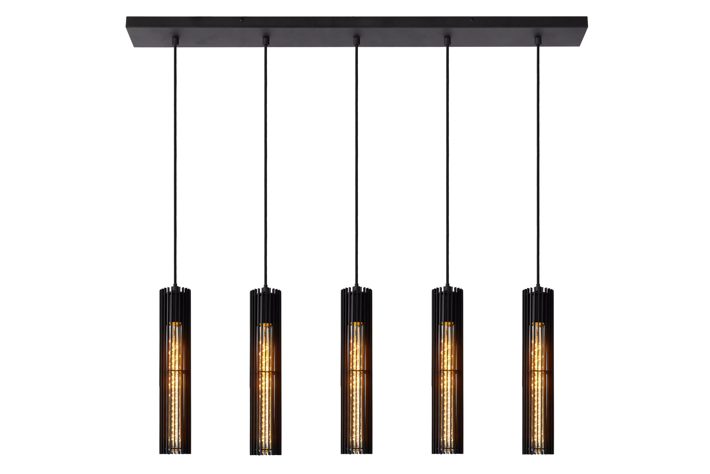 LIONEL - Hanglamp - 5xE27 - Zwart*Lucide Store