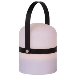 LITTLE JOE - Oplaadbare Tafellamp Binnen/Buiten - Accu/Batterij - Ø 10 cm - LED Dim to warm - 1x0,3W 2800K/3200K - IP44 - Zwart*Lucide Best Sale