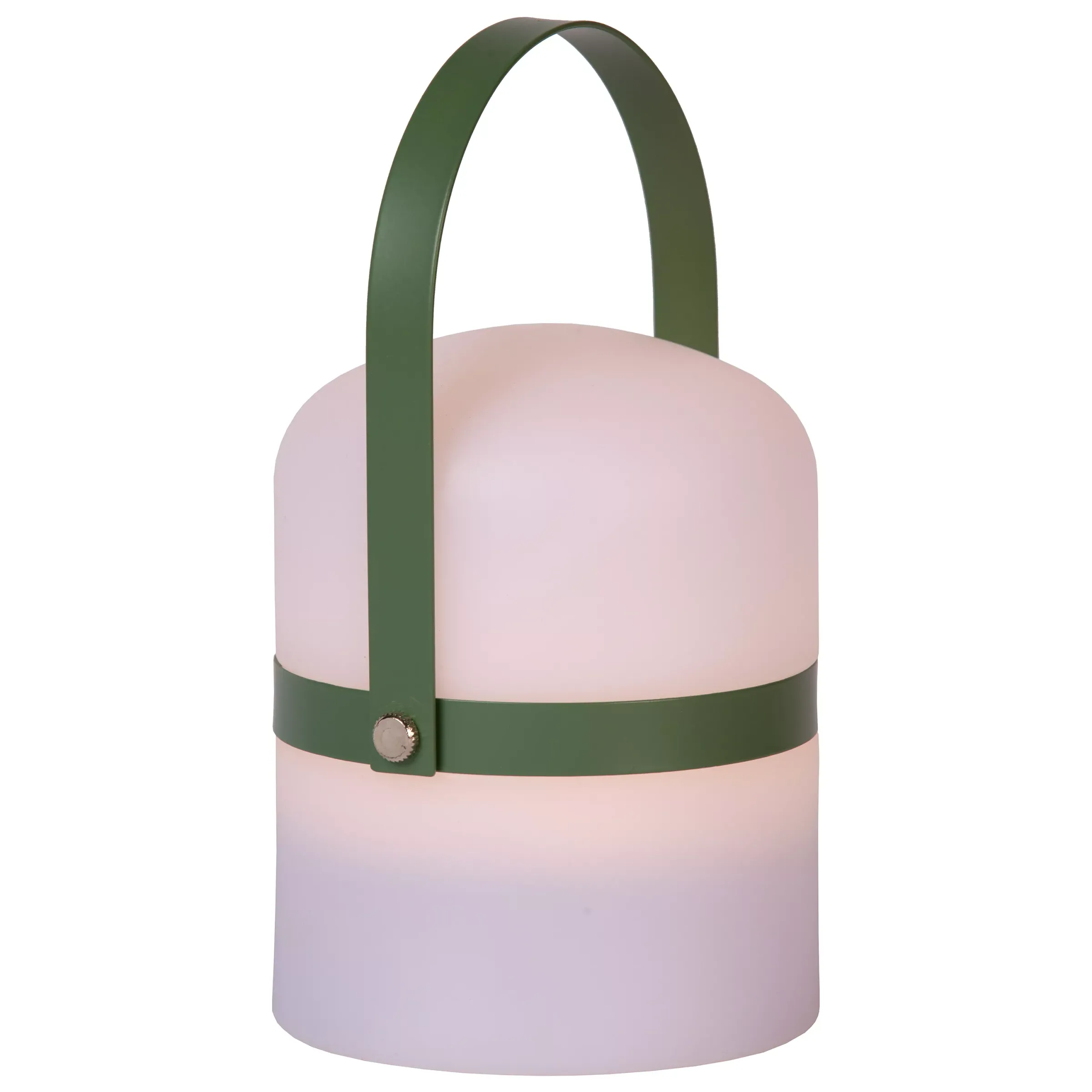 LITTLE JOE - Oplaadbare Tafellamp Binnen/Buiten - Accu/Batterij - Ø 10 cm - LED 3 StepDim - 1x0,3W 2800K/3200K - IP44 - Groen*Lucide Outlet