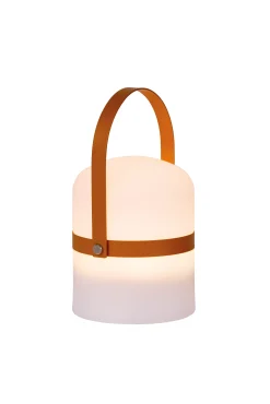 LITTLE JOE - Oplaadbare Tafellamp Binnen/Buiten - Accu/Batterij - Ø 10 cm - LED Dim to warm - 1x0,3W 2800K/3200K - IP44 - Bruin*Lucide Best Sale