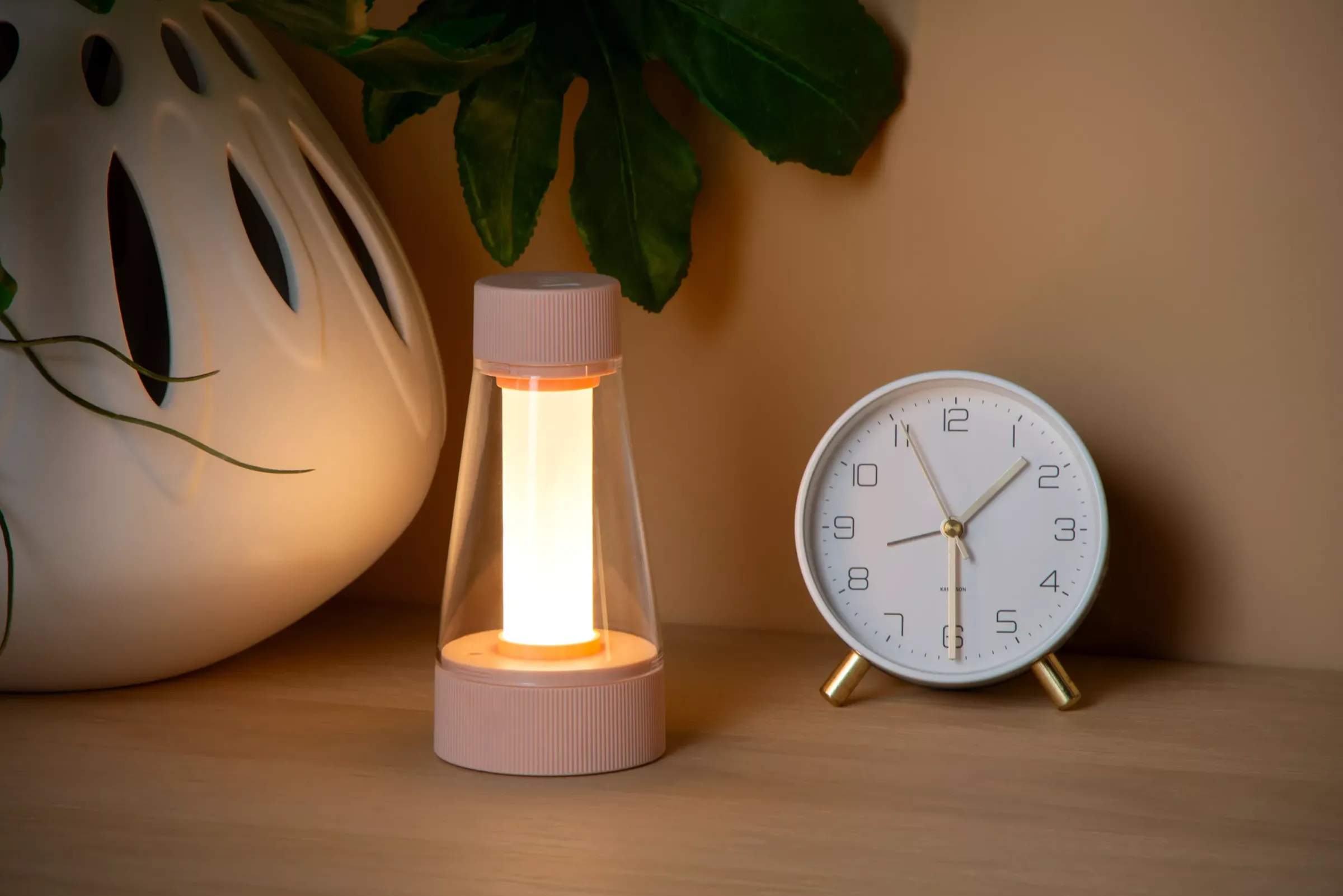 LORALI - Oplaadbare Tafellamp Binnen/Buiten - Accu/Batterij - Ø 7,7 cm - LED Dimb. - IP44 - Roze*Lucide Cheap