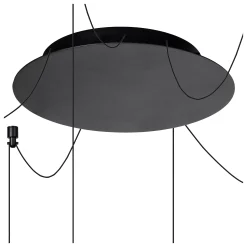 LORENZ - Hanglamp - Ø 120 cm - LED Dimb. - 6x4W 3000K - Zwart*Lucide Flash Sale