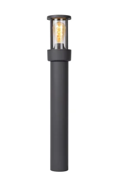 LORI - Sokkellamp - 1xE27 - IP44 - Dag/nacht sensor - Antraciet*Lucide New
