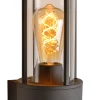 LORI - Wandlamp Binnen/Buiten - Ø 12 cm - 1xE27 - IP44 - Dag/nacht sensor - Antraciet*Lucide Store