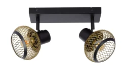 LUCAS - Plafondspot - 2xE14 - Mat Goud / Messing*Lucide New