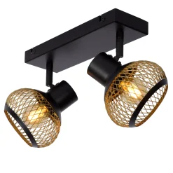 LUCAS - Plafondspot - 2xE14 - Mat Goud / Messing*Lucide New