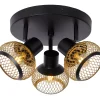 LUCAS - Plafondspot - 3xE14 - Mat Goud / Messing*Lucide Outlet
