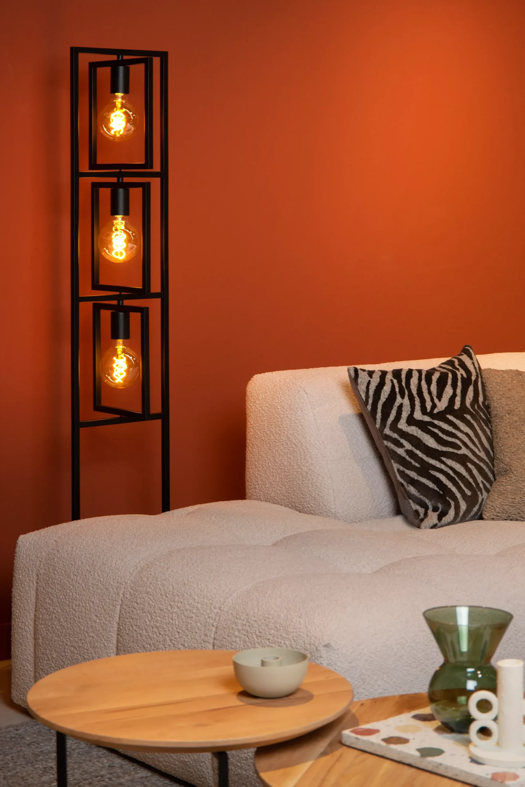 LUUK - Vloerlamp - 3xE27 - Zwart*Lucide Online