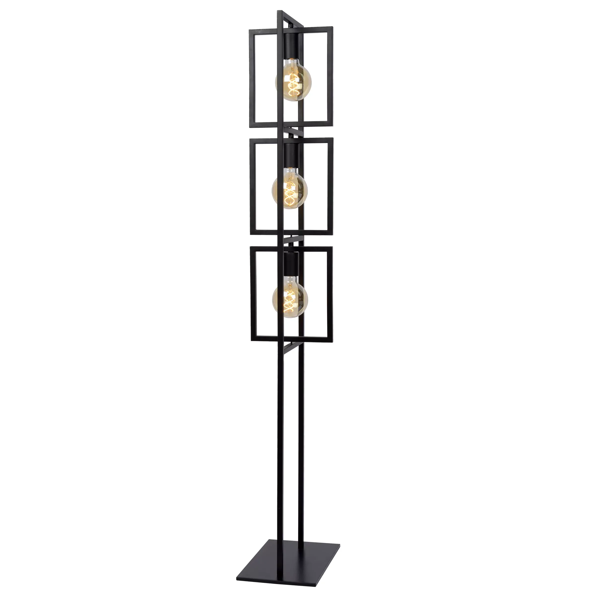 LUUK - Vloerlamp - 3xE27 - Zwart*Lucide Online