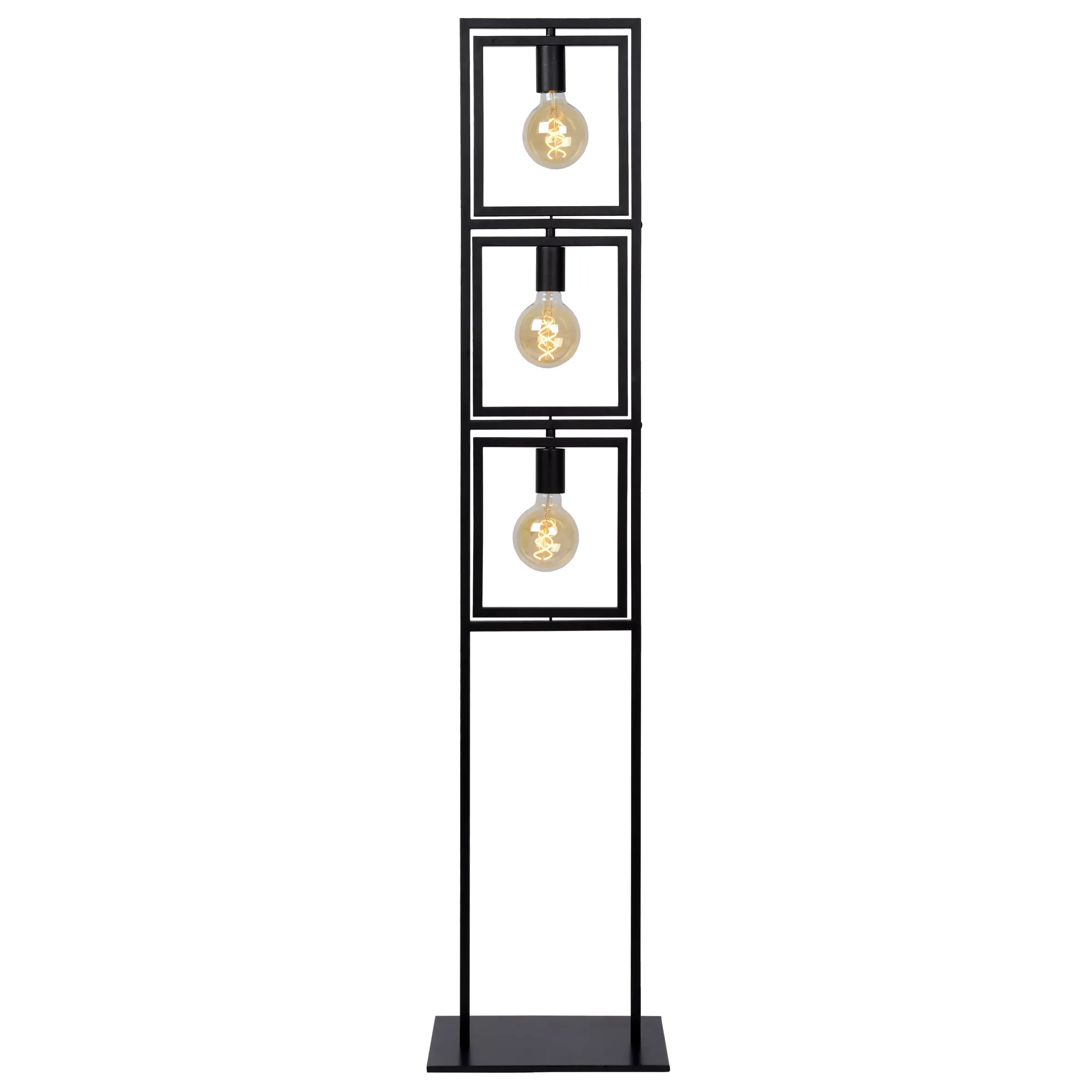 LUUK - Vloerlamp - 3xE27 - Zwart*Lucide Online