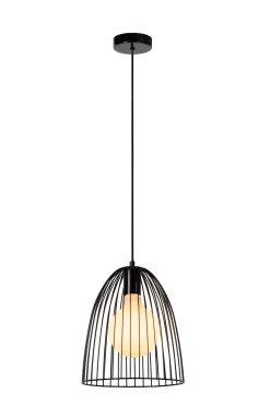 MACARONS - Hanglamp - Ø 24,5 cm - 1xE27 - Zwart*Lucide Hot