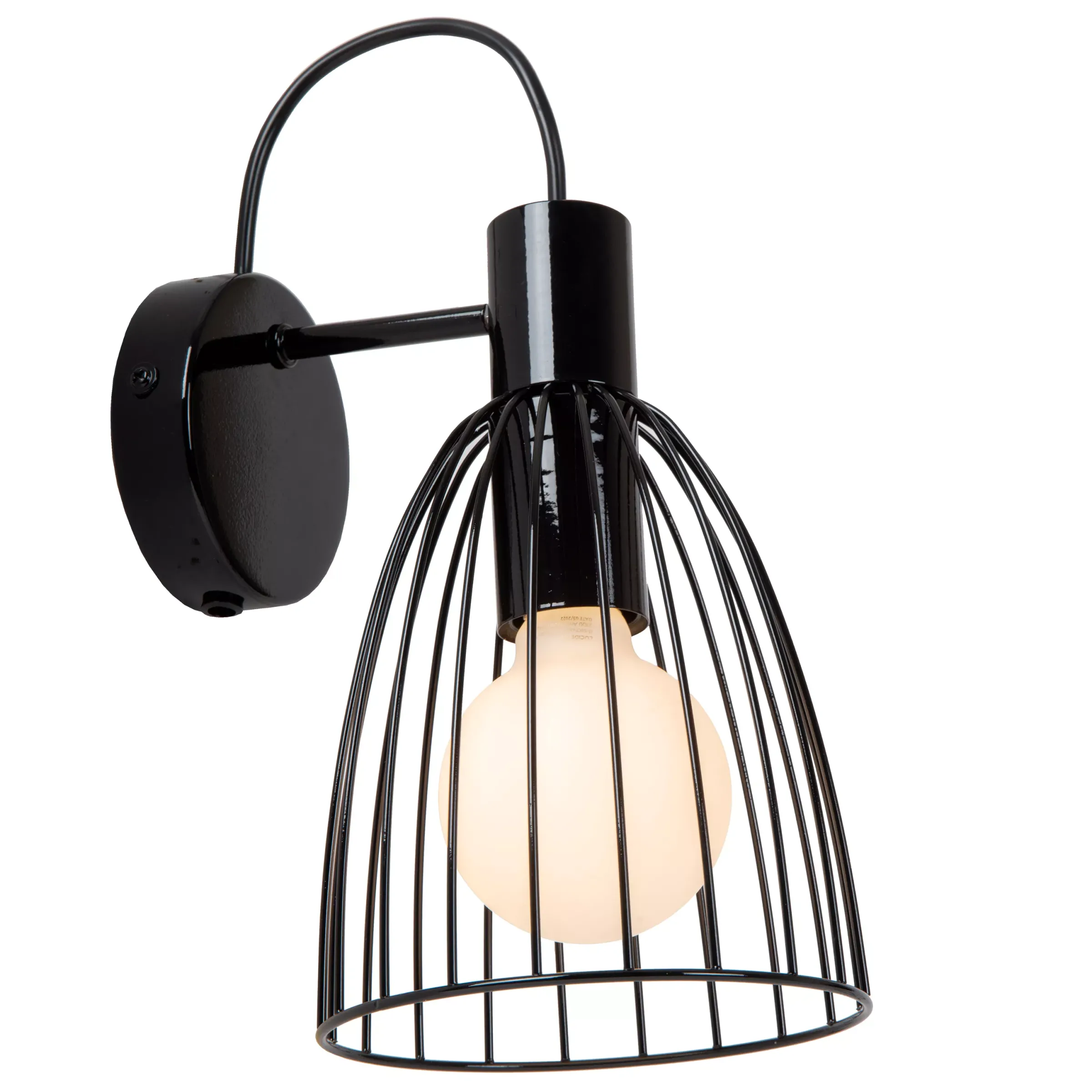 MACARONS - Wandlamp - 1xE27 - Zwart*Lucide Fashion