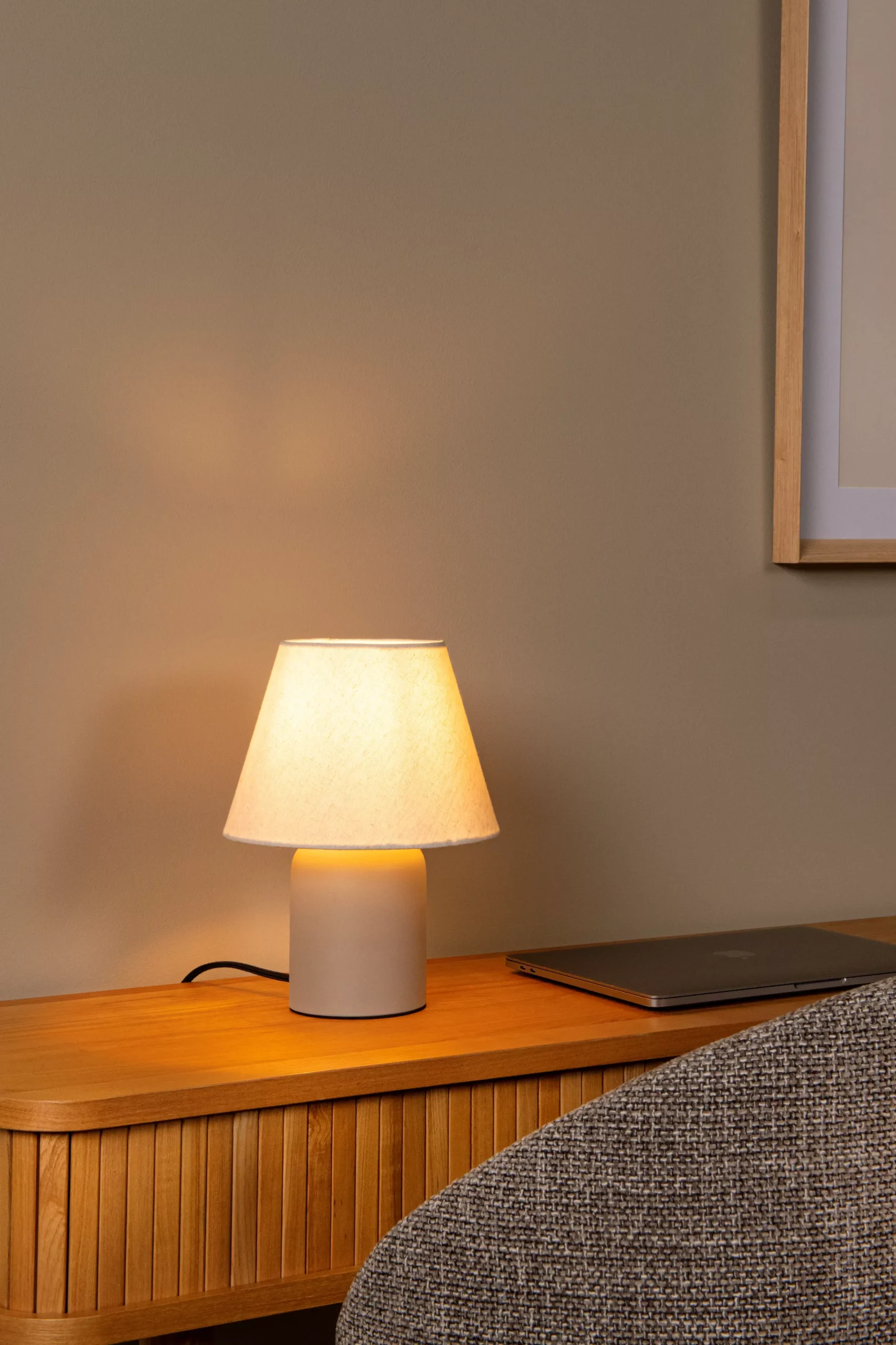 MACIA - Tafellamp - 1xE14 - Beige*Lucide Fashion