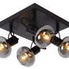 MADEE - Plafondspot - 4xE14 - Zwart*Lucide Store