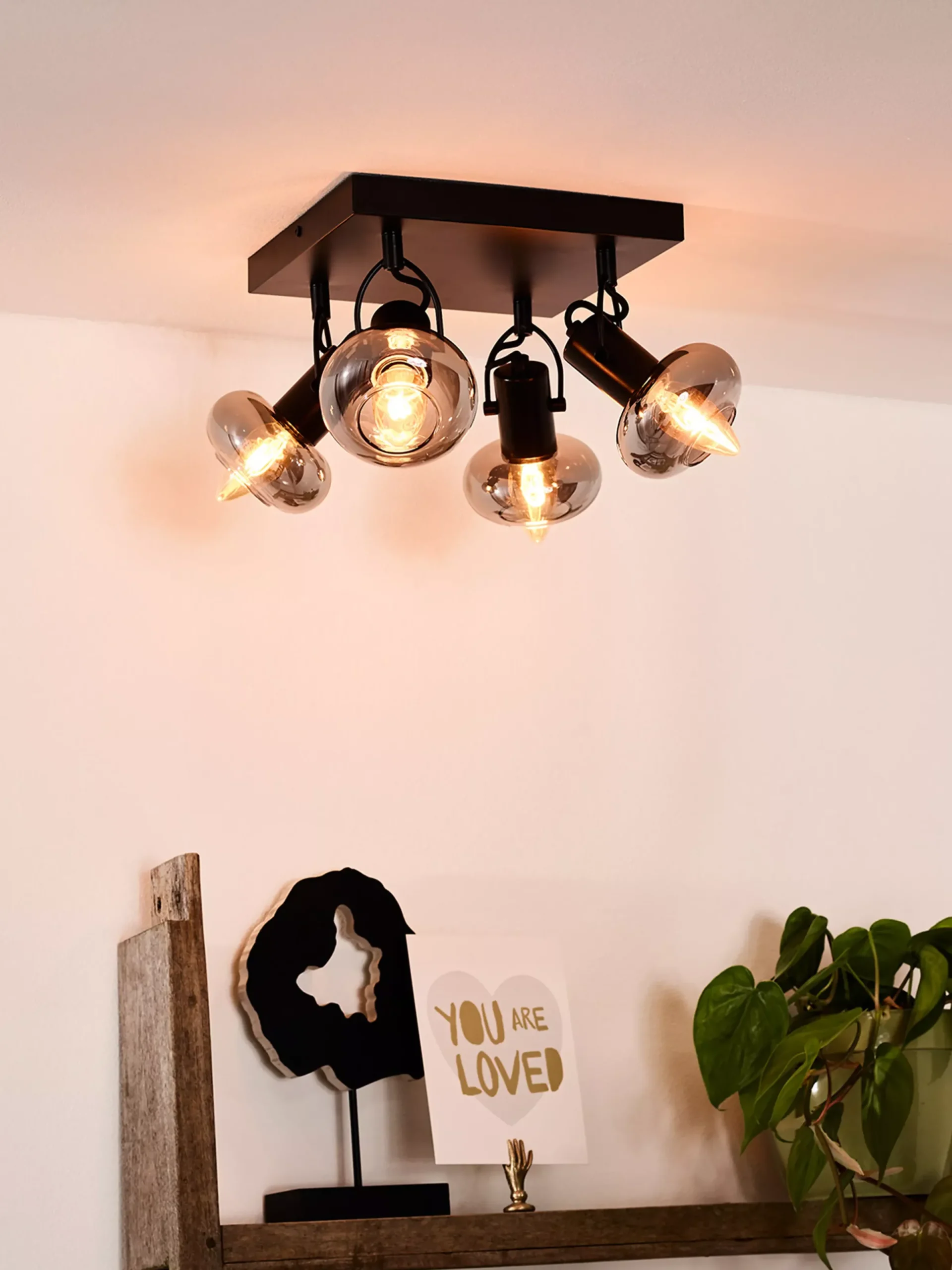 MADEE - Plafondspot - 4xE14 - Zwart*Lucide Store