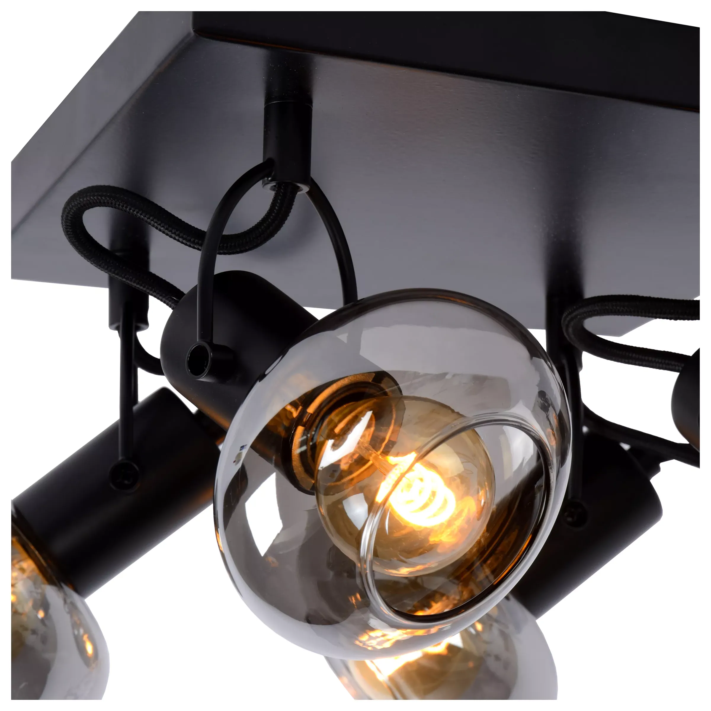 MADEE - Plafondspot - 4xE14 - Zwart*Lucide Store