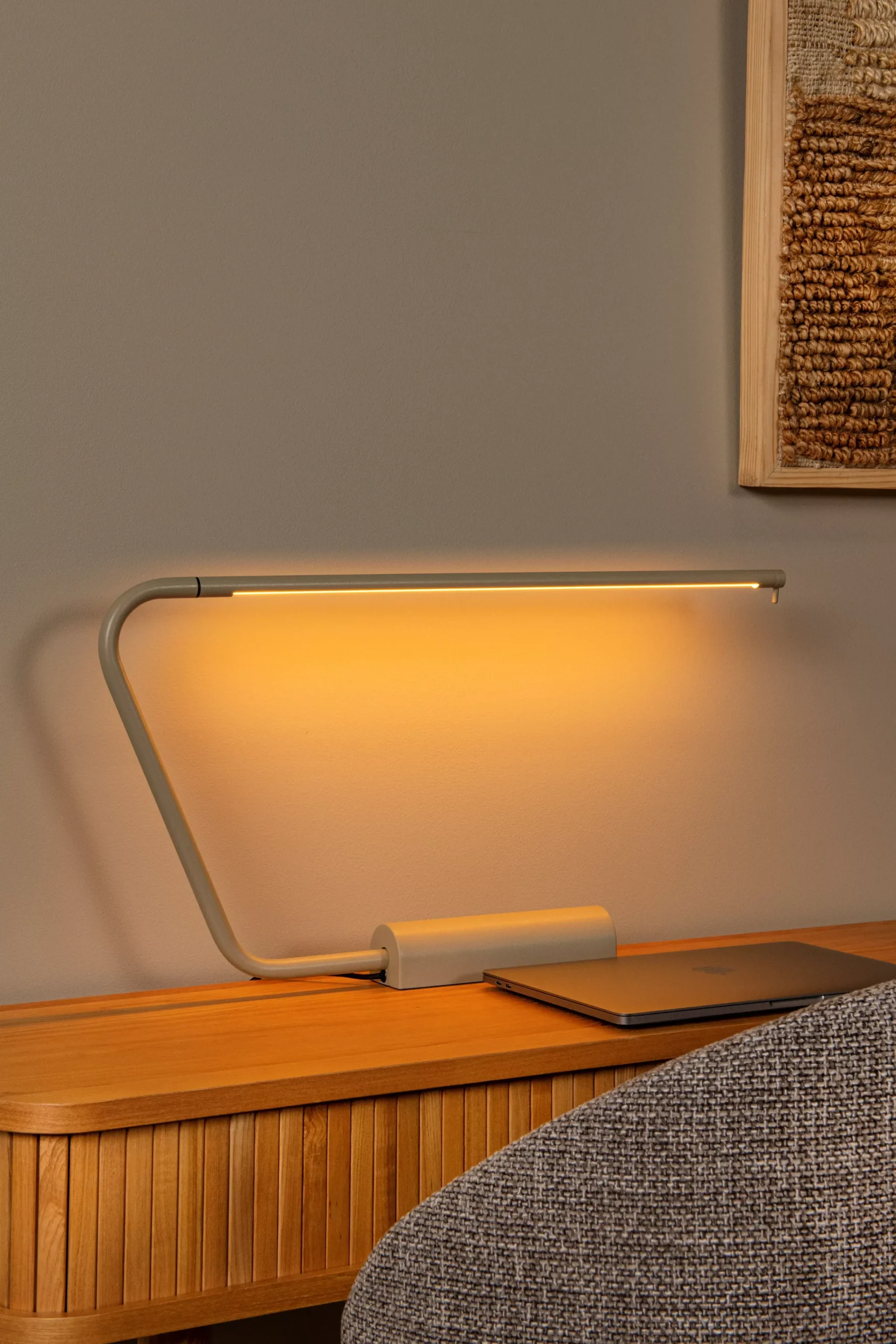 MADISON - Bureaulamp - LED Dim to warm - 1x6,5W 2600K/2800K - Taupe*Lucide Clearance