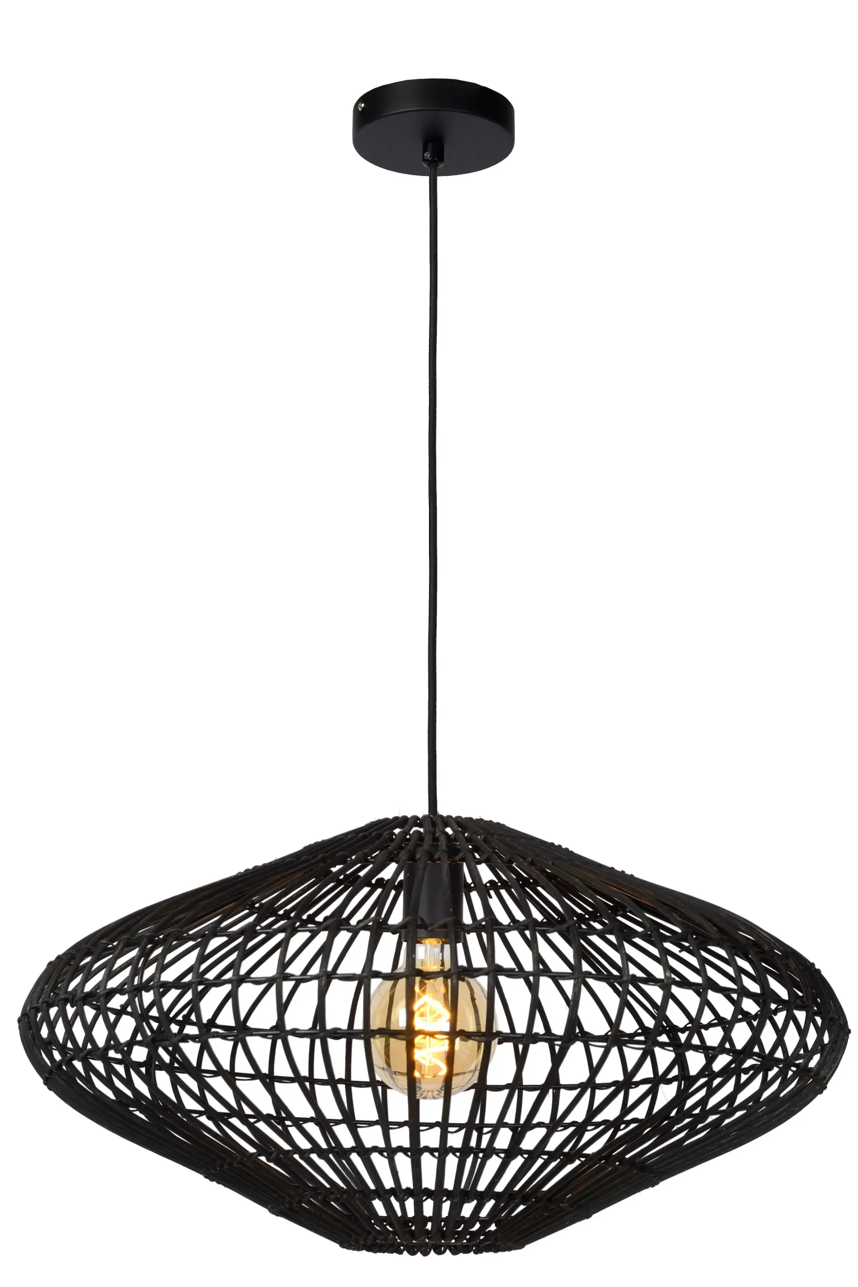 MAGALI - Hanglamp - Ø 56 cm - 1xE27 - Zwart*Lucide Flash Sale