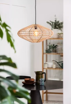 MAGALI - Hanglamp - Ø 56 cm - 1xE27 - Naturel*Lucide Outlet