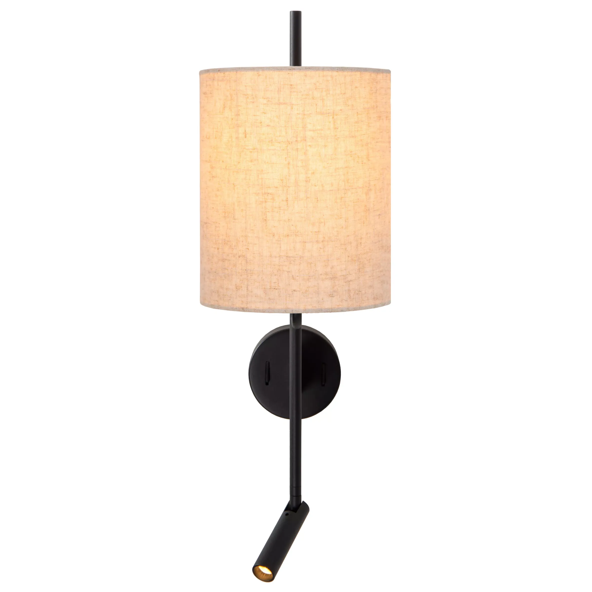MAGIC - Wandlamp - 1xE27 - Met USB oplaadpunt - Zwart*Lucide Clearance