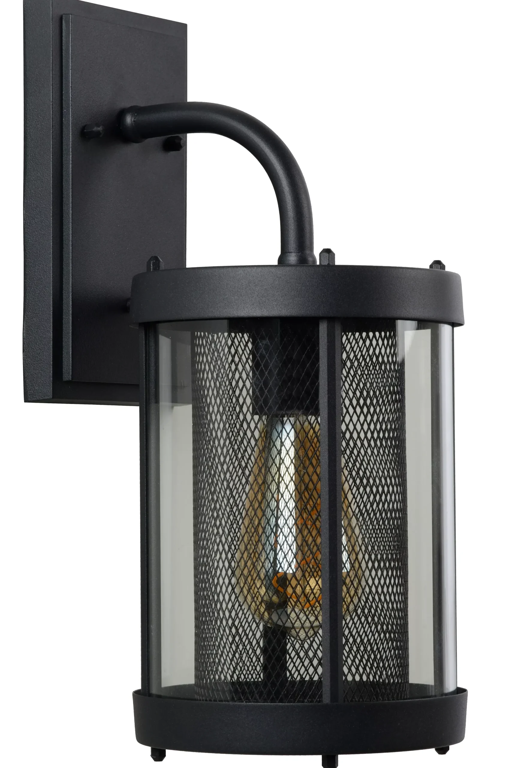 MAKKUM - Wandlamp Binnen/Buiten - 1xE27 - IP23 - Zwart*Lucide Shop
