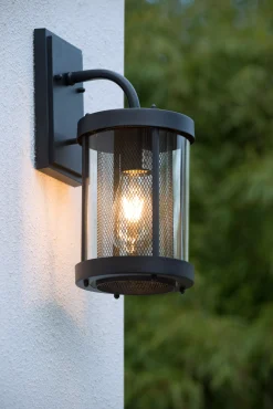 MAKKUM - Wandlamp Binnen/Buiten - 1xE27 - IP23 - Zwart*Lucide Shop