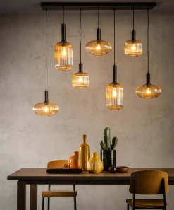 MALOTO - Hanglamp - 7xE27 - Amber*Lucide New