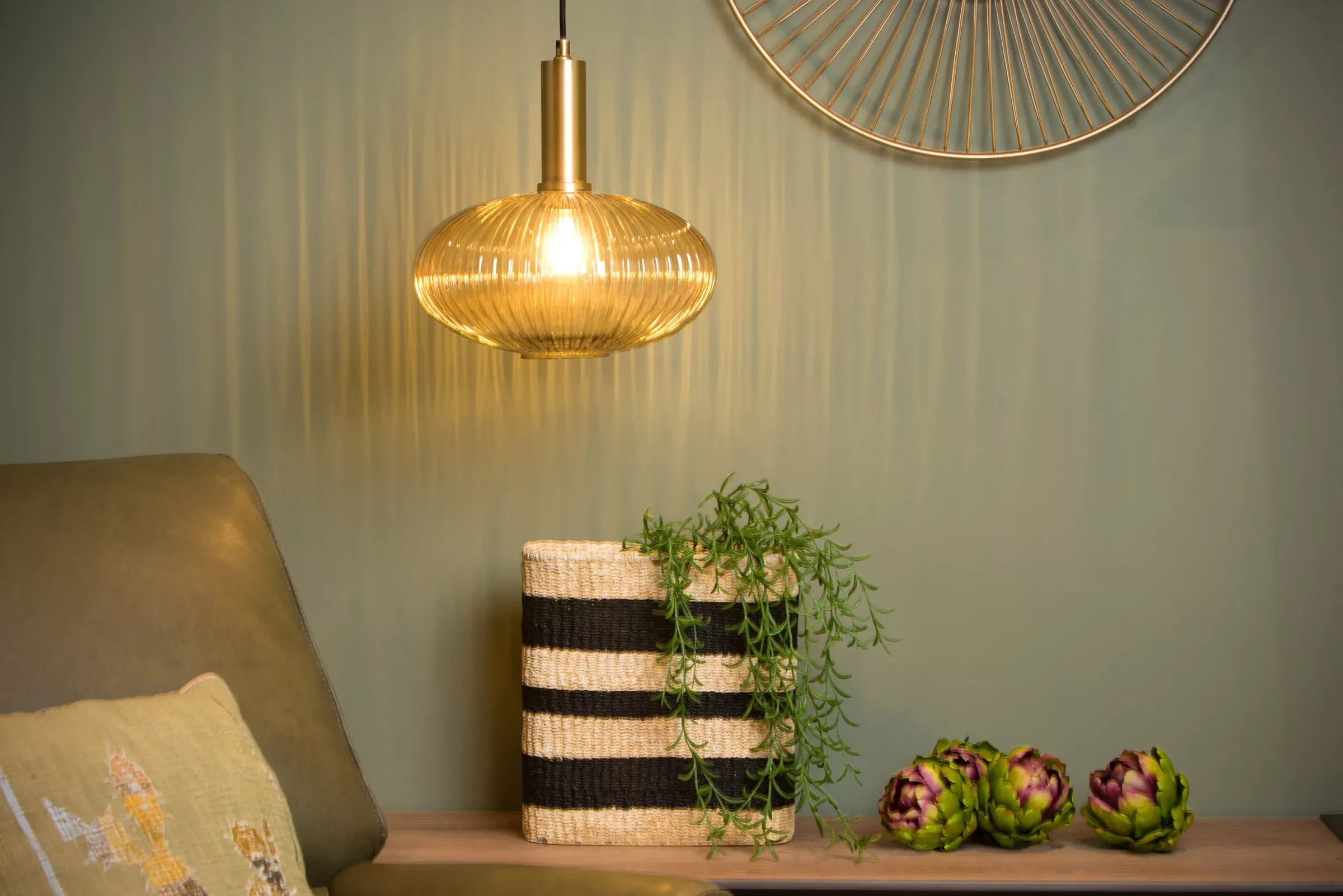 MALOTO - Hanglamp - Ø 30 cm - 1xE27 - Amber*Lucide Best Sale