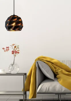 MALUNGA - Hanglamp - Ø 25 cm - 1xE27 - Zwart*Lucide Clearance