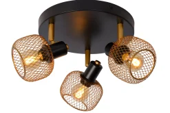 MAREN - Plafondspot - Ø 37 cm - 3xE14 - Mat Goud / Messing*Lucide Cheap