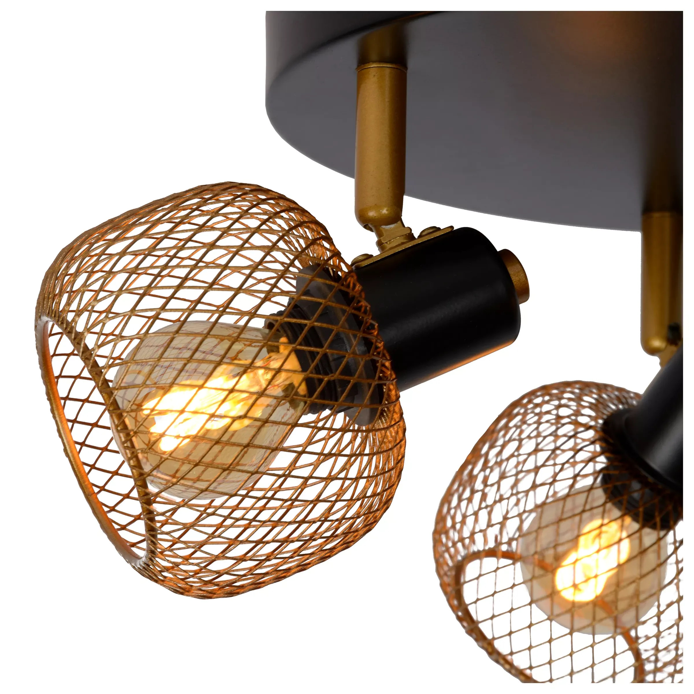 MAREN - Plafondspot - Ø 37 cm - 3xE14 - Mat Goud / Messing*Lucide Cheap