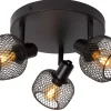 MAREN - Plafondspot - Ø 37 cm - 3xE14 - Zwart*Lucide Discount
