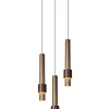 MARGARY - Hanglamp - Ø 28 cm - LED Dimb. - 3x4W 2700K - Koffie*Lucide Sale