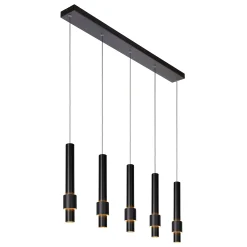 MARGARY - Hanglamp - LED Dimb. - 5x4,2W 2700K - Zwart*Lucide Shop