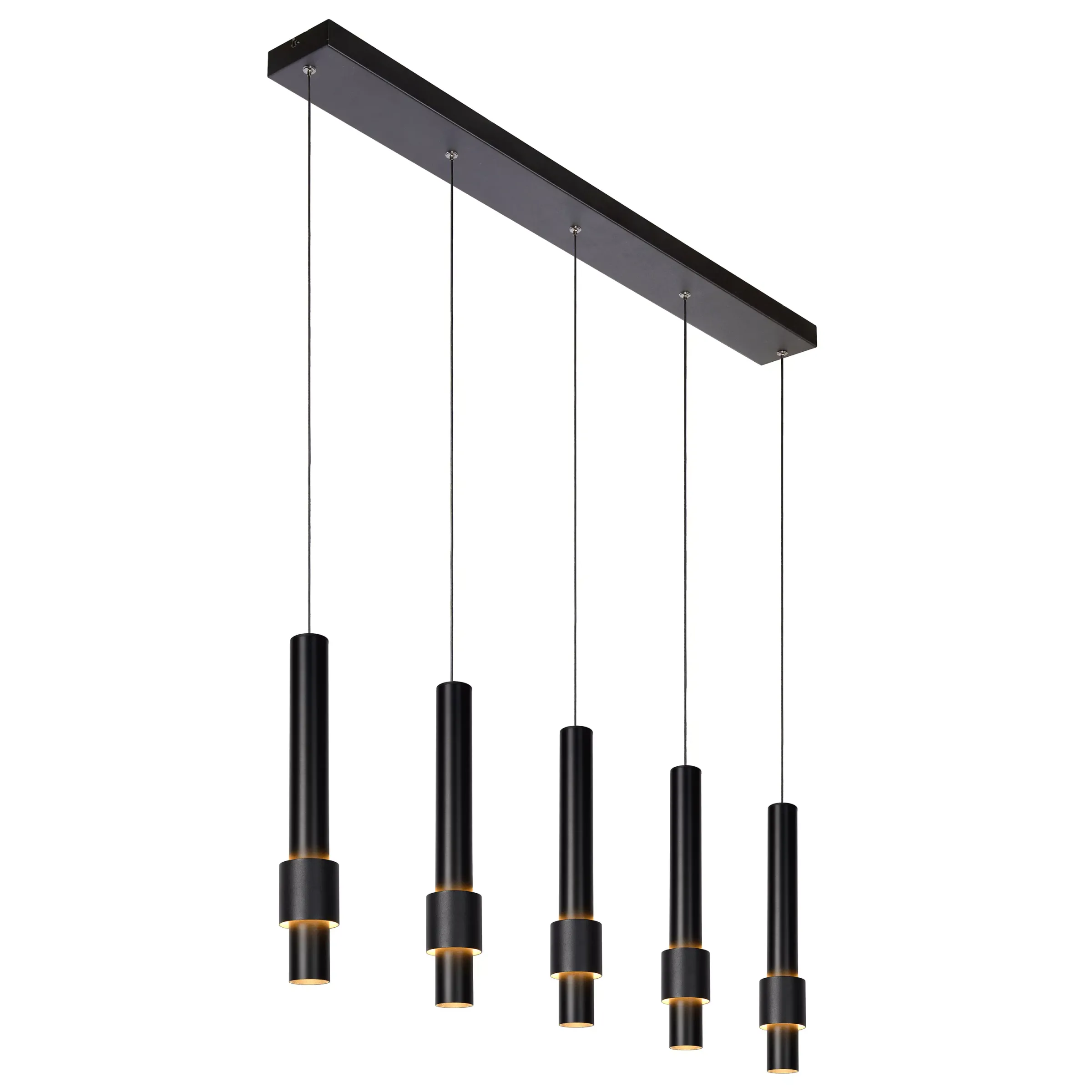 MARGARY - Hanglamp - LED Dimb. - 5x4,2W 2700K - Zwart*Lucide Shop