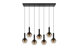 MARIUS - Hanglamp - 7xE27 - Zwart*Lucide Cheap