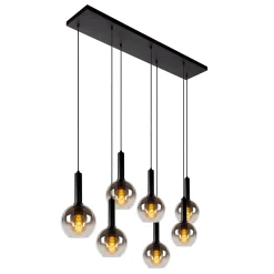 MARIUS - Hanglamp - 7xE27 - Zwart*Lucide Cheap