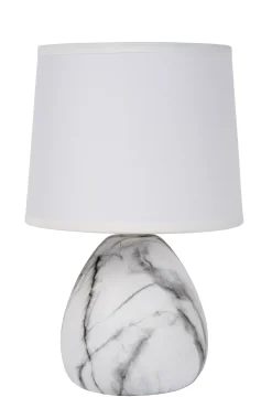 MARMO - Tafellamp - Ø 16 cm - 1xE14 - Wit*Lucide Outlet