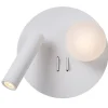 MATIZ - Bedlamp / Wandlamp - Ø 16,5 cm - LED - 3000K - Met USB oplaadpunt - Wit*Lucide Cheap
