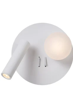 MATIZ - Bedlamp / Wandlamp - Ø 16,5 cm - LED - 3000K - Met USB oplaadpunt - Wit*Lucide Cheap
